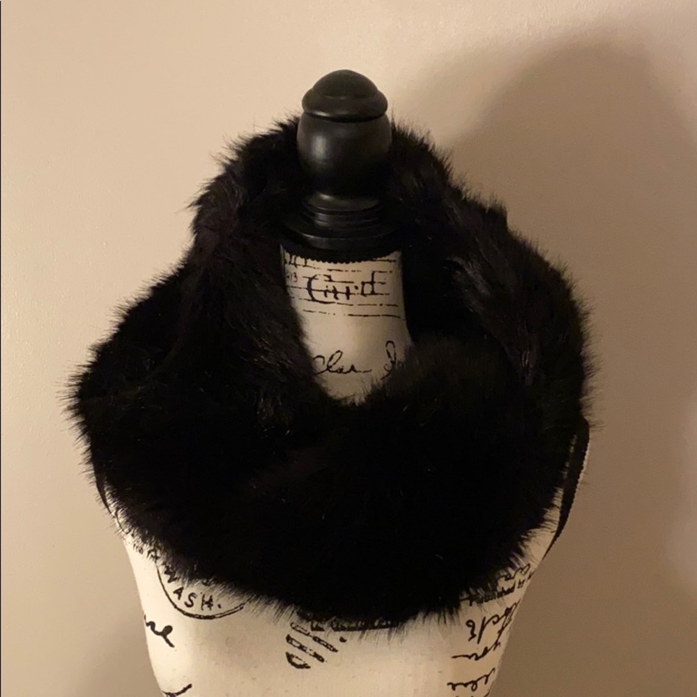 Faux Fur Black Snood from the Limited